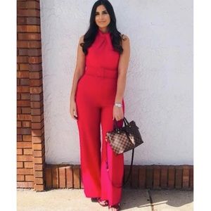 Sleeveless Halter Neck Jumpsuit